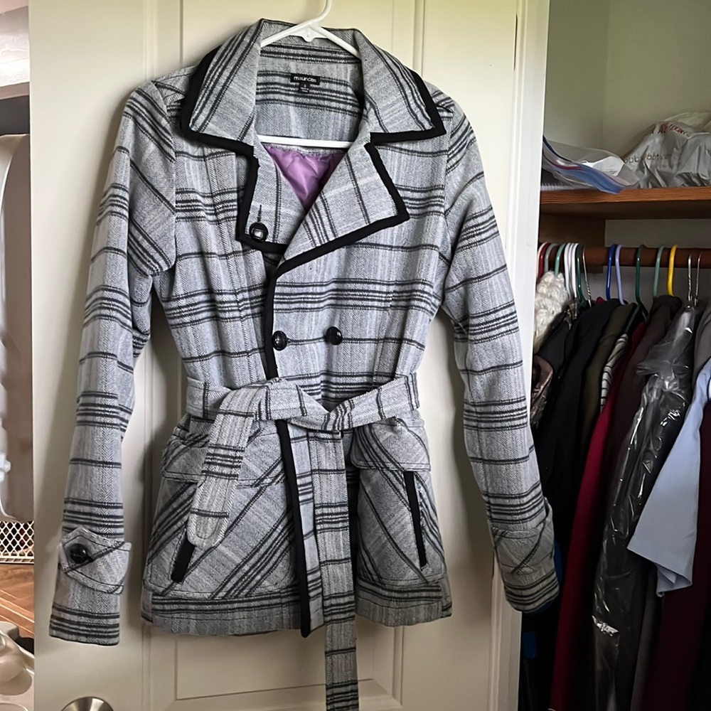 Maurices Junior Plaid Coat